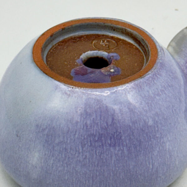 Linnware Pottery Pot Plant Holder Purple Glaze