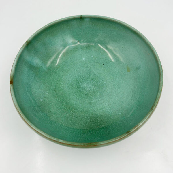 Linnware Round Vase Light Green Glaze