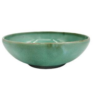 Linnware Round Vase Light Green Glaze