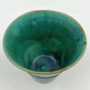 Linnware Stepped Vase Green Glaze