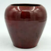 Linnware Vase Fired Brown Glaze
