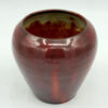 Linnware Vase Fired Brown Glaze