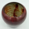 Linnware Vase Fired Brown Glaze