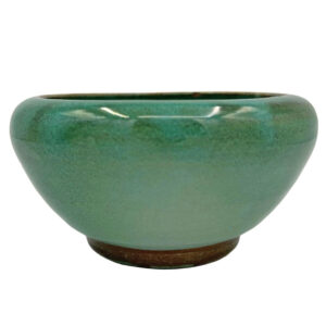 Linnware  Vase Green Mottled Glaze