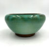 Linnware  Vase Green Mottled Glaze