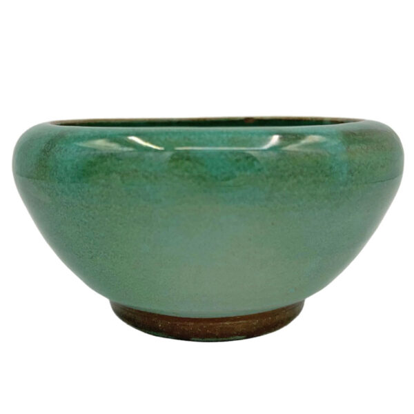Linnware  Vase Green Mottled Glaze