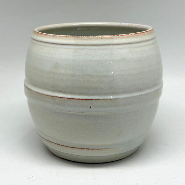 Rare Linnware Pottery Straw Ribbed Vase