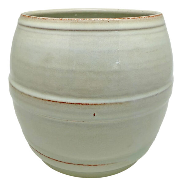 Rare Linnware Pottery Straw Ribbed Vase