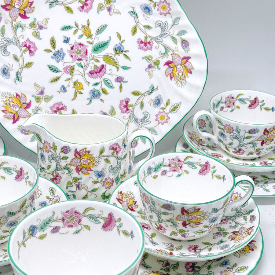 Minton Haddon Hall 21 Piece Tea Service - Clyde on 4th Antiques