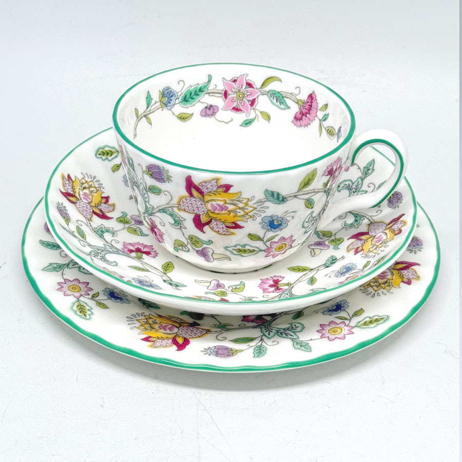 MINTON MADDON HALL CELEBRATION 皿 4枚セット Minton Haddon Hall 21 Piece Tea Service - Clyde on 4th Antiques
