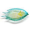 Murano Seguso Blue Silver Speck Large Fish Bowl 20th