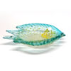 Murano Seguso Blue Silver Speck Large Fish Bowl 20th