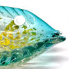 Murano Seguso Blue Silver Speck Large Fish Bowl 20th
