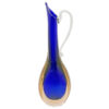 Murano Sommerso Purple Cased Glass Pitcher