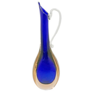 Murano Sommerso Purple Cased Glass Pitcher