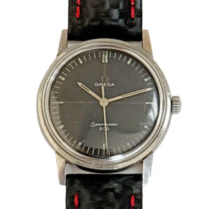 Omega Seamaster 600 - Rare Black Technical Dial Black Dial with Red Cross-Hairs Watch 1960's