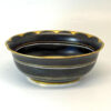 Rare Royal Albert Matt Black With Gold Detail Tea Sugar Bowl