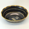 Rare Royal Albert Matt Black With Gold Detail Tea Sugar Bowl