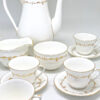 Royal Worcester Gold Chantilly Coffee Service