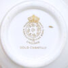 Royal Worcester Gold Chantilly Demitasse Duo
