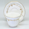 Royal Worcester Gold Chantilly Demitasse Duo