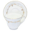 Royal Worcester Gold Chantilly Demitasse Duo