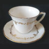 Royal Worcester Gold Chantilly Demitasse Duo