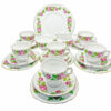 Royal Vale 21 Piece Pink Rose  Tea Set