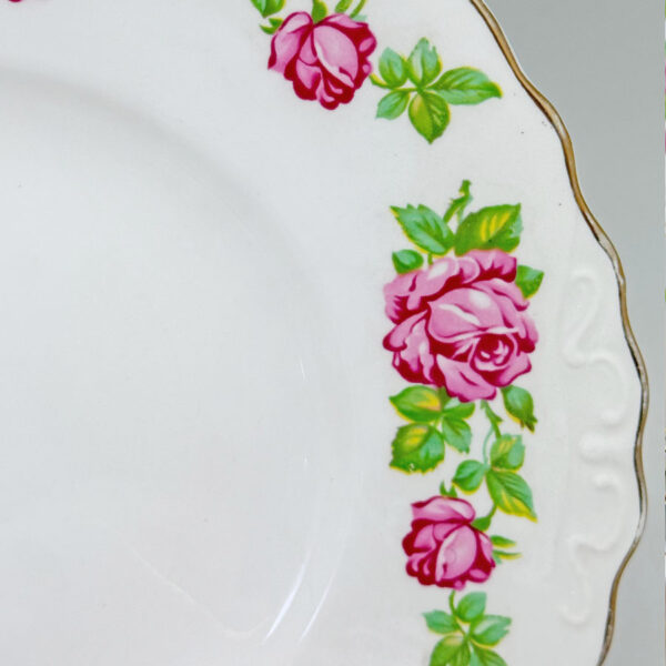 Royal Vale 21 Piece Pink Rose  Tea Set