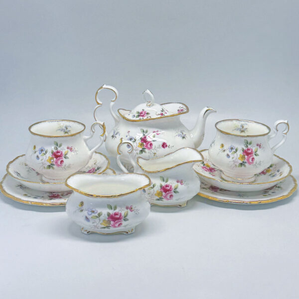 Royal Albert Tenderness Gainsborough Tea For Two Bachelor Tea Set