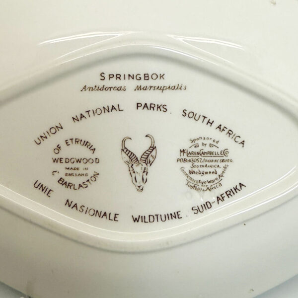 Wedgwood Union National Park South Africa Springbok Bowl