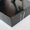 Art Deco Centrepiece La Reprimande Lady With Greyhound On Onyx and Marble Base C1930