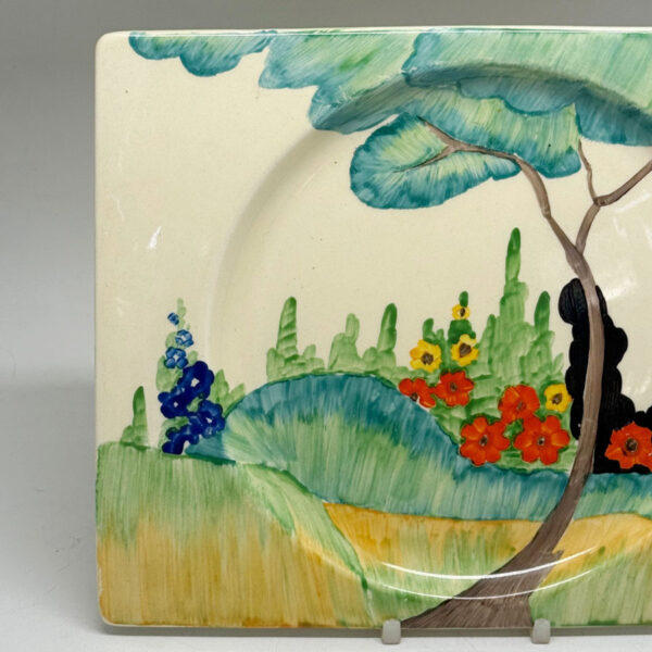 Clarice Cliff Bizarre The Biarritz Fragrance Plate C1930