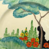 Clarice Cliff Bizarre The Biarritz Fragrance Plate C1930