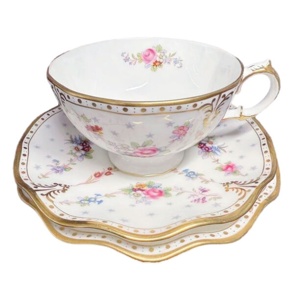 Royal Crown Derby Royal Antoinette Tea Trios C1963