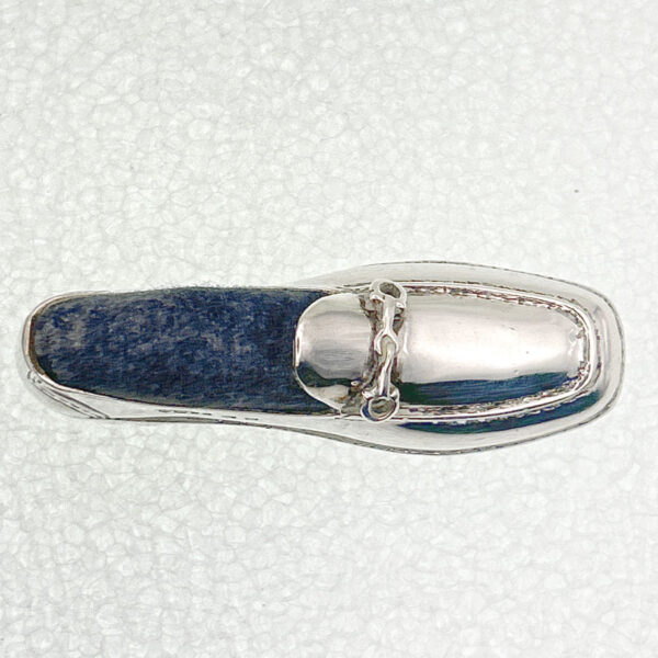 Hallmarked Silver Shoe Pin Cushion London 1985