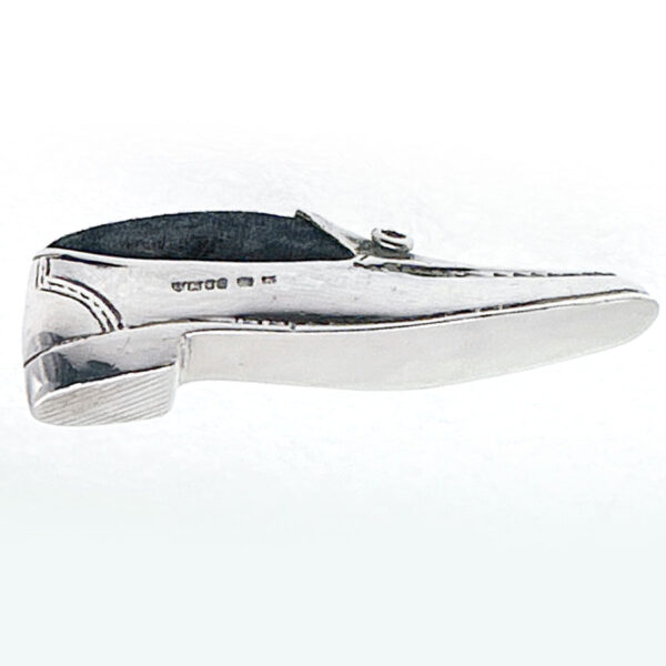 Hallmarked Silver Shoe Pin Cushion London 1985
