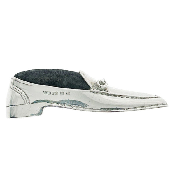 Hallmarked Silver Shoe Pin Cushion London 1985