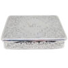 Hallmarked Silver Victorian Large Snuff Box Birmingham 1887