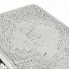 Hallmarked Silver Victorian Large Snuff Box Birmingham 1887