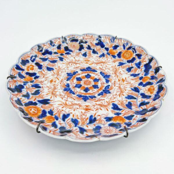 Japanese Meiji Period Imari Scalloped Plate C1868