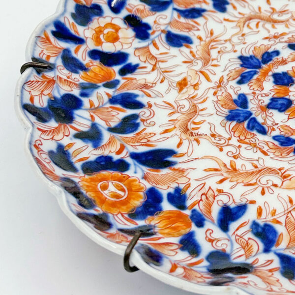 Japanese Meiji Period Imari Scalloped Plate C1868