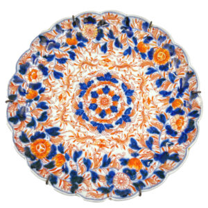 Japanese Meiji Period Imari Scalloped Plate C1868