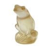Lalique Rare Champagne Colour Frosted Frog
