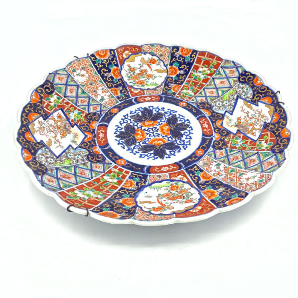 Large Imari Japanese Meiji Period Bird Of Paradise Wall Charger C1868