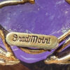 Large Iradj Moini Heart Amethyst Ruby and Emerald Brooch