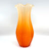 Murano Archimede Seguso Large 42cm Orange to Peach Glass Vase C1960