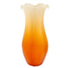 Murano Archimede Seguso Large 42cm Orange to Peach Glass Vase C1960