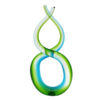 Murano Seguso Blue Green Figure Eight Centre Piece C1970