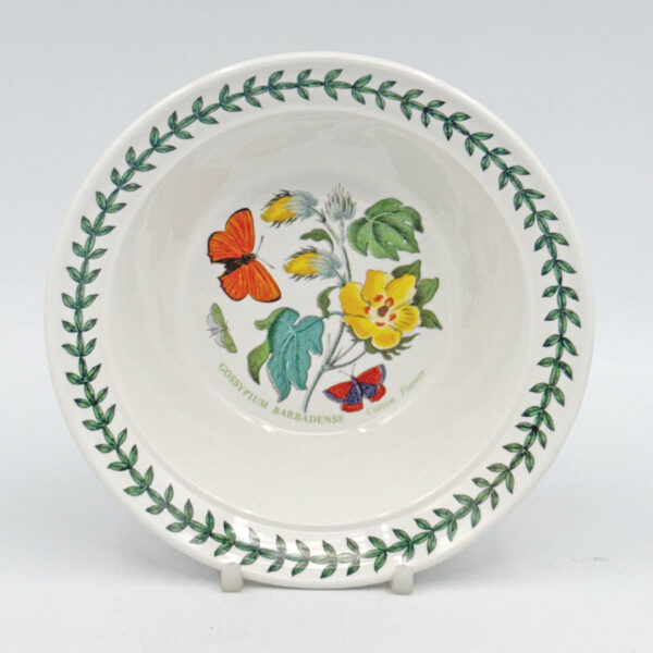 Portmeirion Botanic Garden Lipped Desser Bowl  Cotton Flower